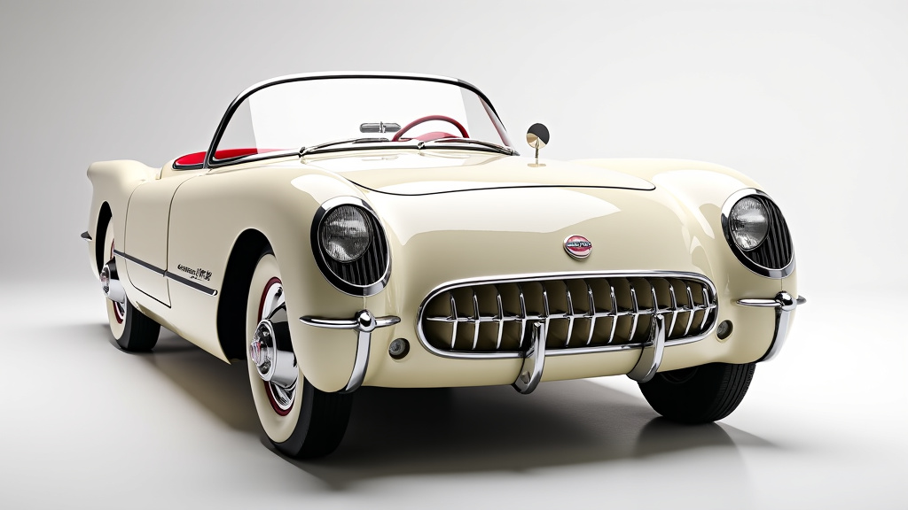 Chevrolet Corvette C1 de 1953, première génération avec carrosserie en fibre de verre