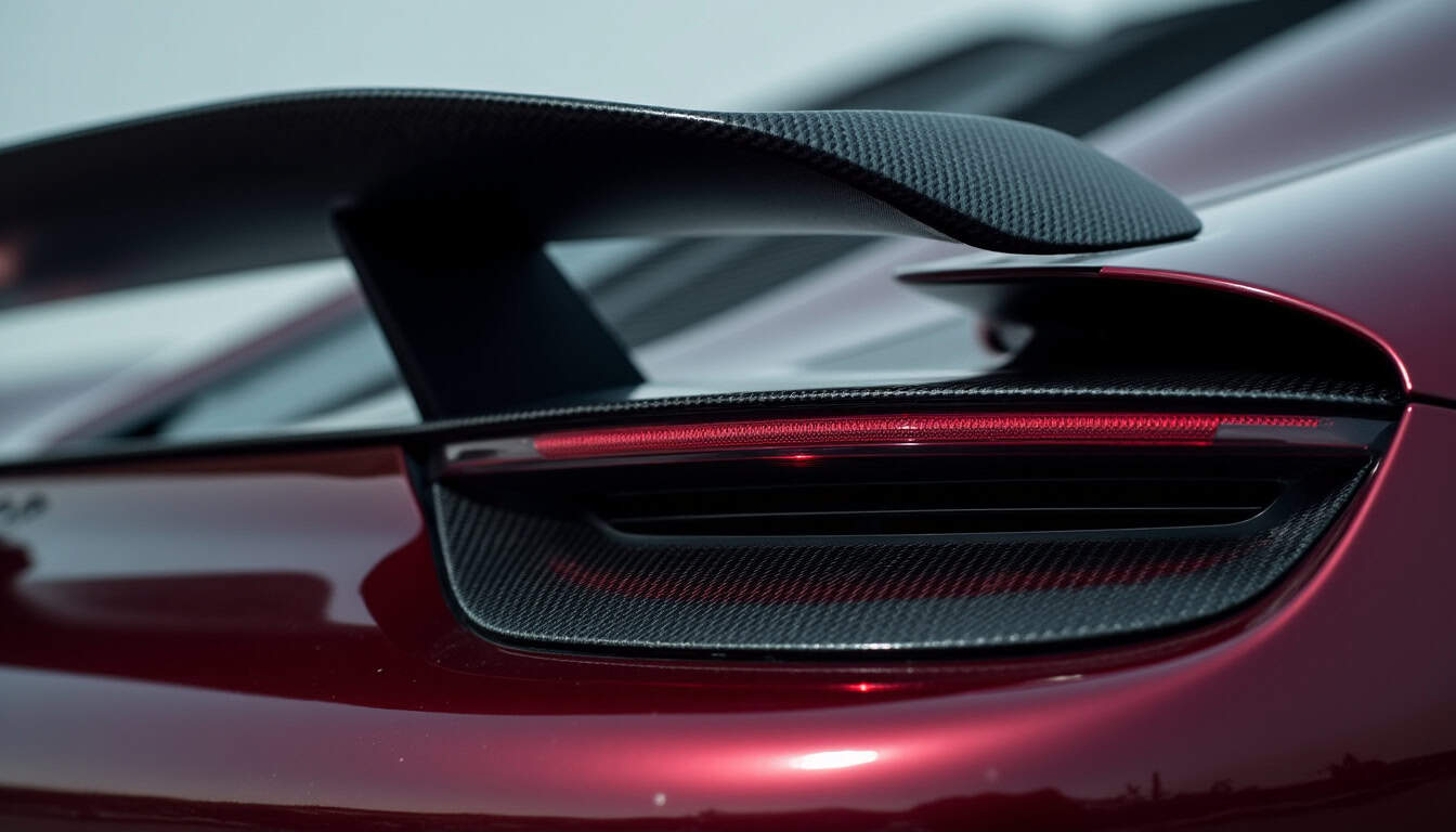 Air delté arrière voiture performance.