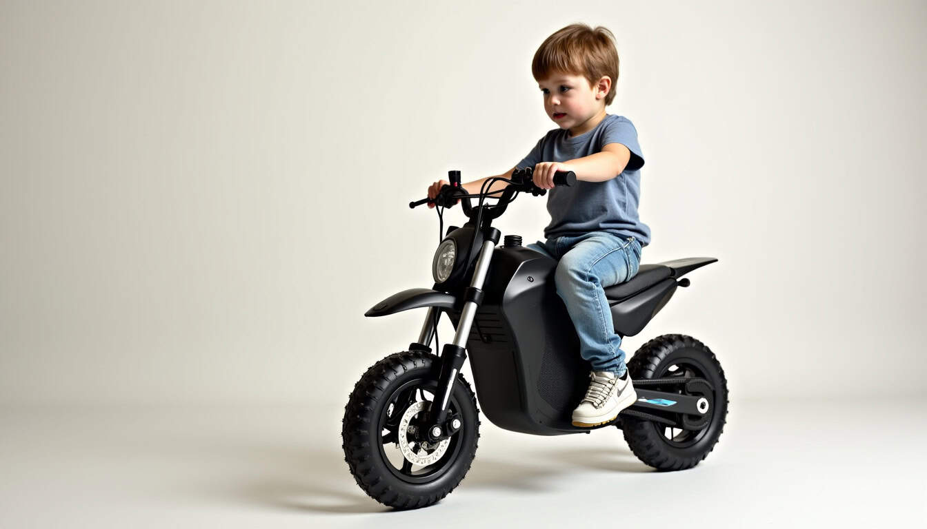 Moto électrique pour enfant, idéal pour la sécurité et le plaisir de jouer.