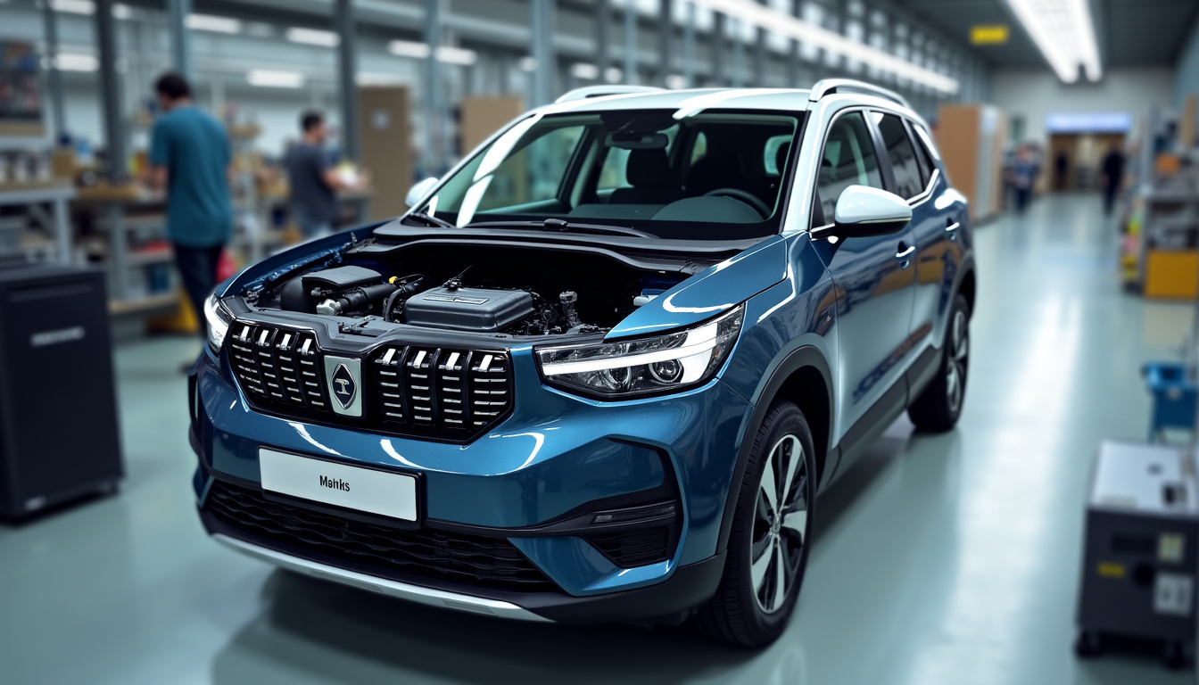 Moteur 1.2 PureTech 130 ouvert sur un pont de contrôle, montrant les composants internes lors d