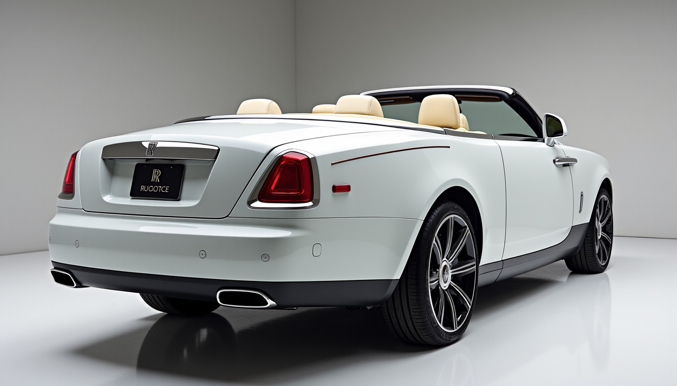 Rolls-Royce Droptail, voiture unique de luxe avec carrosserie personnalisée et finitions exceptionnelles