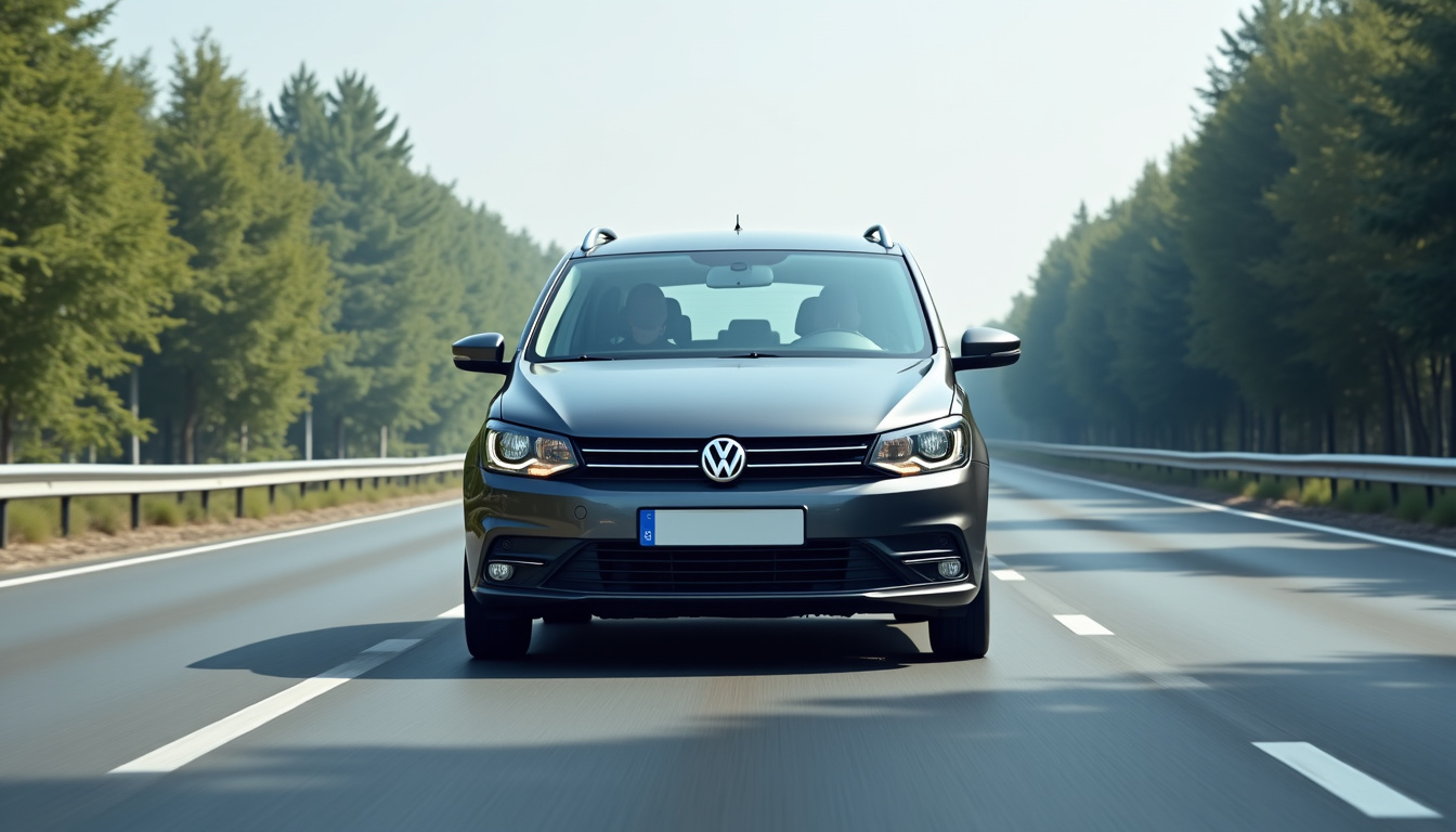Voiture passant sur un nid-de-poule, illustrant les risques de dommages aux pneus