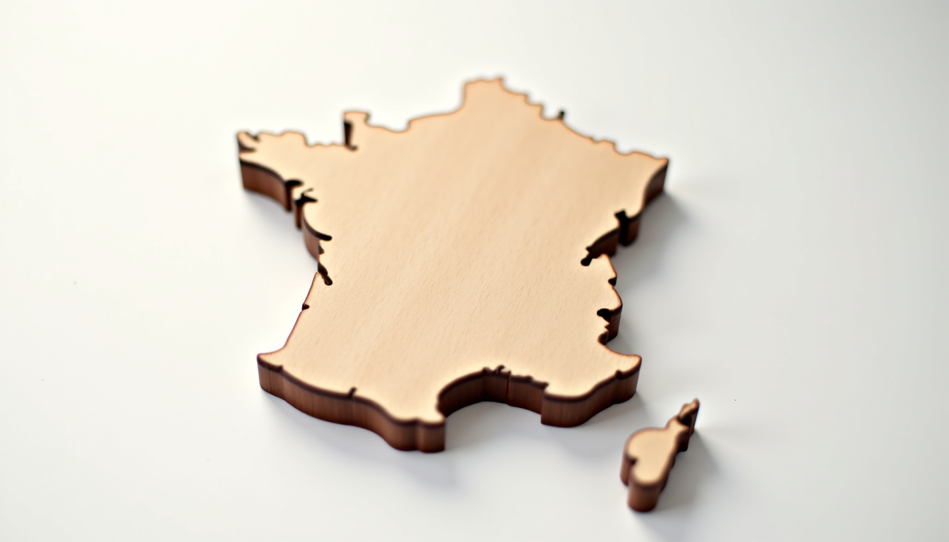 Carte de France illustrant les variations des taux immobiliers selon les régions en juillet 2025