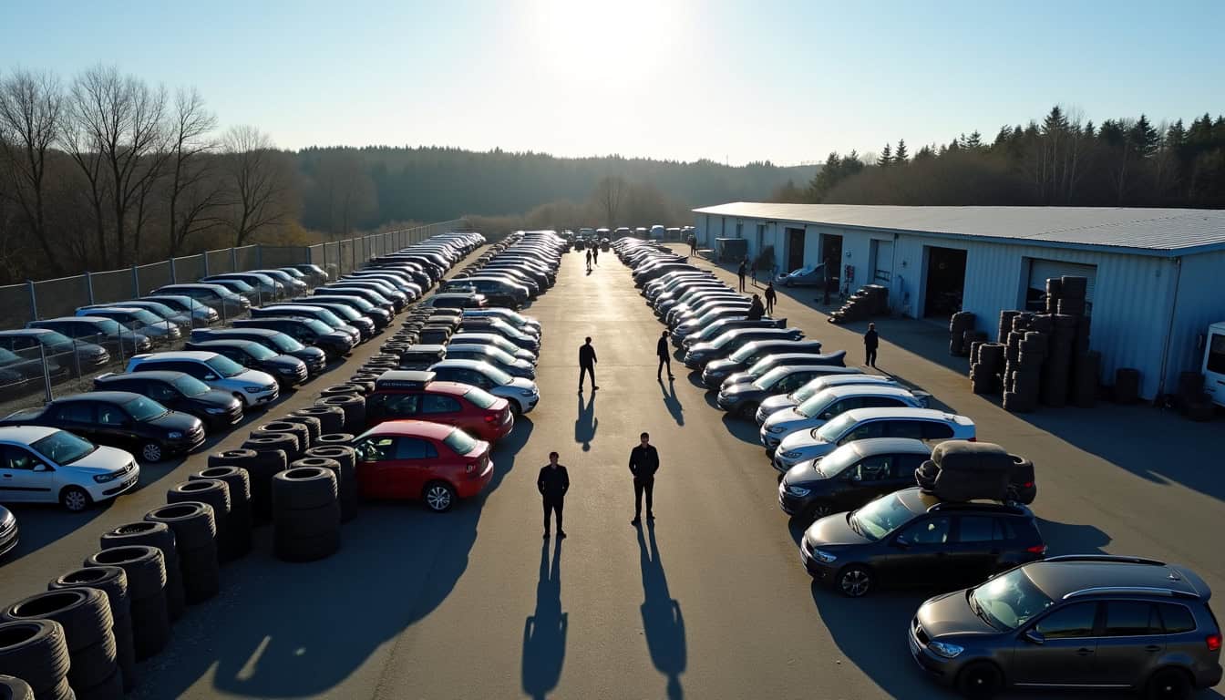 Vue aérienne du site d