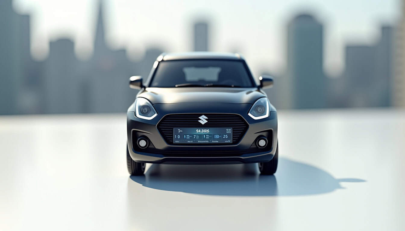 Système multimédia de la Suzuki Swift 2026 affichant une interface de navigation et des applications connectées