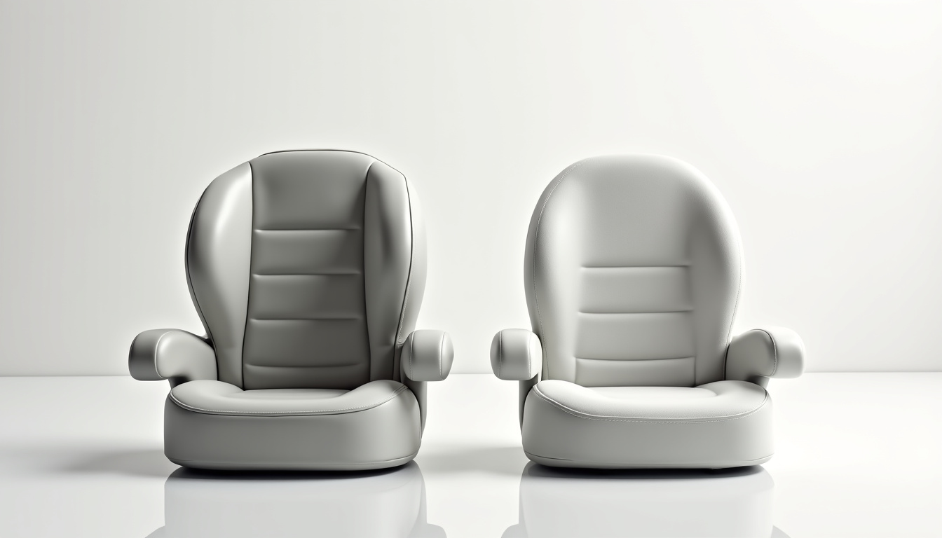 Comparaison de différents modèles de rehausseurs voiture avec et sans dossier