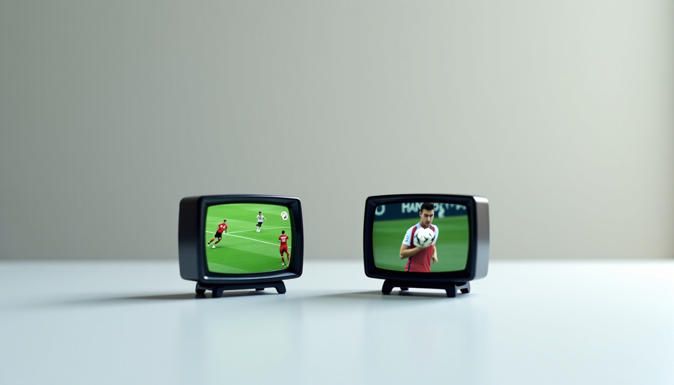 Comparaison visuelle entre streaming illégal et légal: sécurité, qualité, publicité, disponibilité des matchs