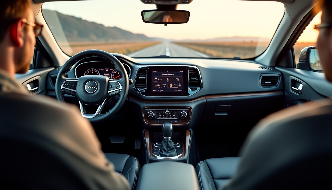 Intérieur du Jeep Avenger montrant l