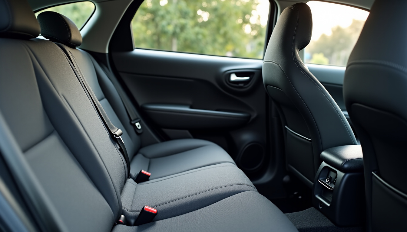 Intérieur du Nissan Juke avec une vue sur le coffre réduit et les rangements