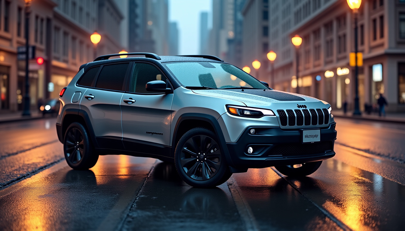 Jeep Avenger version 100% électrique en extérieur urbain