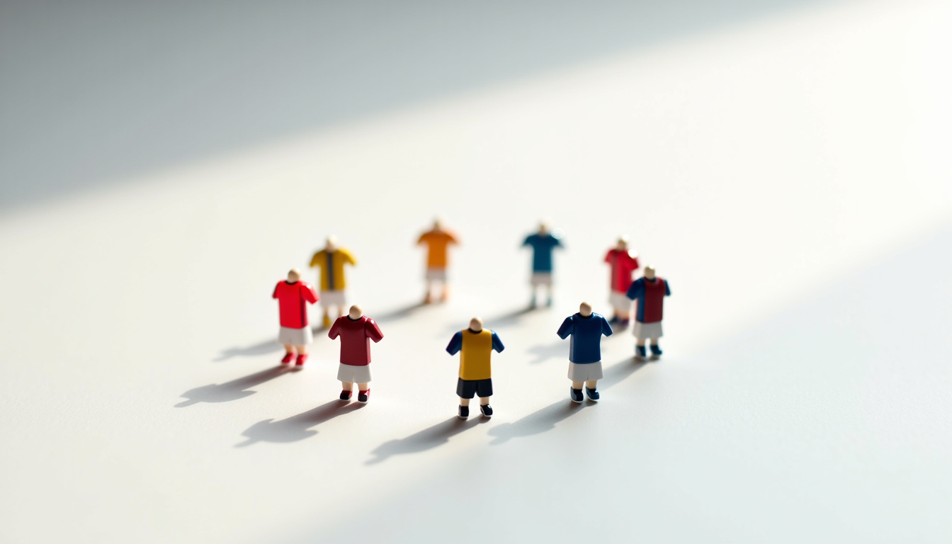 Représentation visuelle des matchs diffusés via Kora Live: logos des équipes de Premier League, Liga, Serie A, Ligue 1 et compétitions africaines