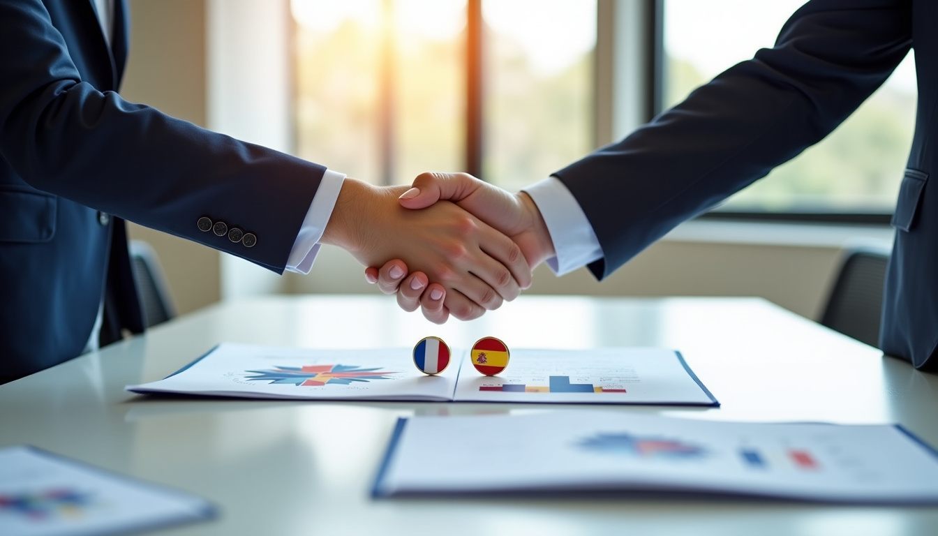 Réunion de travail franco-espagnole au sein des institutions européennes