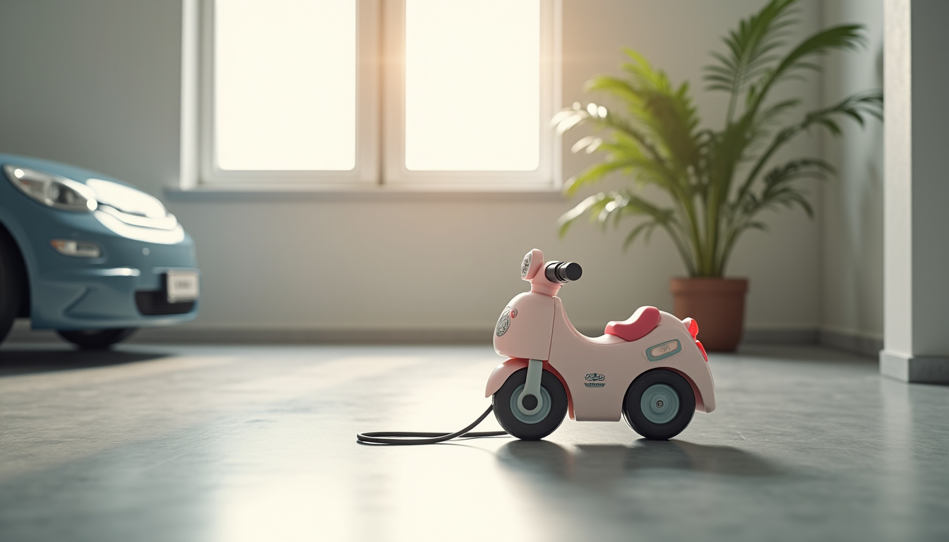 Chargeur branché sur la batterie d