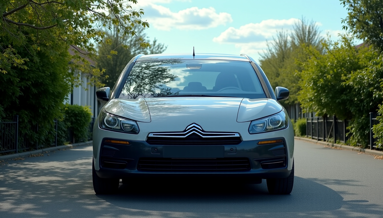 Citroën C4 Picasso première génération en extérieur, vue de trois-quarts avant