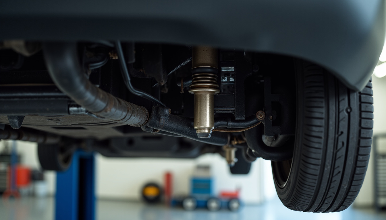 Détail de la suspension arrière d